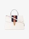 GUCCI GUCCI WHITE SYLVIE LARGE LEATHER TOTE BAG,477631CVL1G12517711