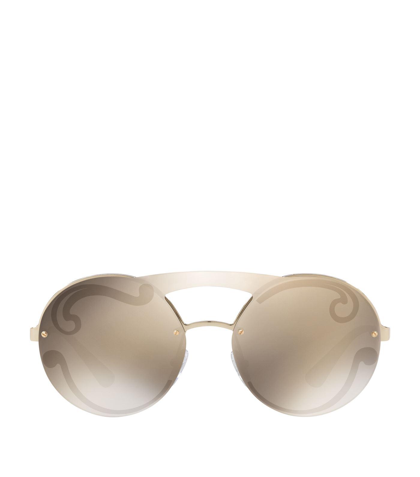 prada round sunglasses