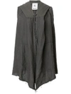 LOST & FOUND LOST & FOUND ROOMS SLEEVELESS LONGLINE CARDIGAN - GREY,M22339231R12521936