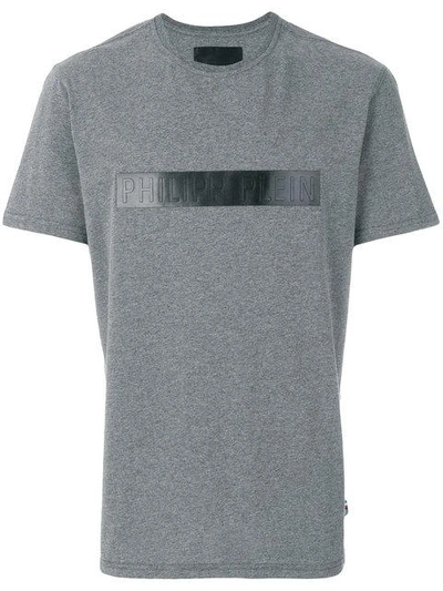 Philipp Plein Chest Patch T-shirt In Grey