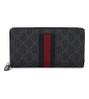 GUCCI Supreme zip around wallet