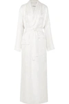 GIVENCHY BELTED SATIN-JACQUARD dressing gown