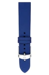 Michele 18mm Satin Watch Strap In Blue Satin