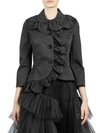 SIMONE ROCHA Scallop Frilled Fitted Jacket