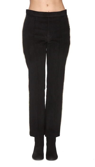 Isabel Marant Philea Swarovski-embellished Trousers In Black