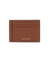 BURBERRY Grainy Chase Leather Card Case