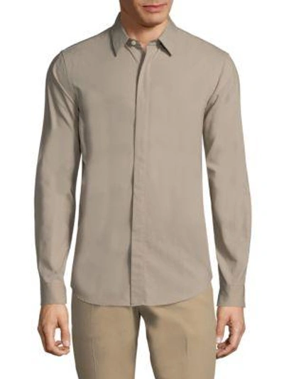 Theory Levy Button-down Shirt In Shadow