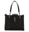 SAINT LAURENT LOULOU SMALL QUILTED LEATHER TOTE BAG