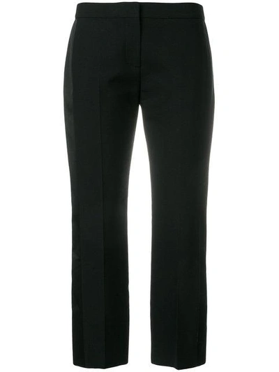 Alexander Mcqueen Cropped Trousers In Black