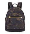 TOM FORD BUCKLEY SUEDE CAMOUFLAGE PRINT BACKPACK,P000000000005803839