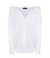 THEORY TAMALEE OFF-THE-SHOULDER SHIRT,P000000000005781989