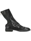 Guidi Zipped Ankle Boots In Schwarz