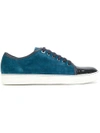 LANVIN patent cap-toe trainers,FMSKDBB1VBALP1512512374