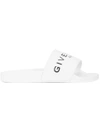 Givenchy Contrast Logo Slides In White