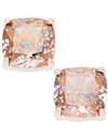 Kate Spade New York Speckled Stone Square Stud Earrings In Rose Patina