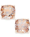 Kate Spade New York Speckled Stone Square Stud Earrings In Black Patina