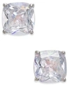 Kate Spade New York Speckled Stone Square Stud Earrings In White Patina