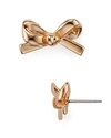 Kate Spade 'skinny Mini' Bow Stud Earrings In Rose Gold