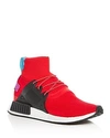 Adidas Originals Men's Nmd Xr1 Winter Knit High Top Sneakers In Red
