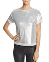 THREE DOTS SEQUINED BOXY TOP,MA1462