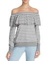 JOIE ADINAM OFF-THE-SHOULDER STRIPED SWEATER - 100% EXCLUSIVE,K021-K2870