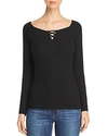 MICHAEL STARS STITCHED BOATNECK SWEATER,9018