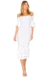 Donna Mizani Pishi Midi Dress In White
