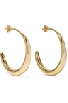 DINOSAUR DESIGNS LOUISE OLSEN LARGE LIQUID GOLD-PLATED HOOP EARRINGS
