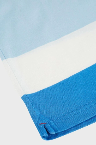 Orlebar Brown Sammy Block Stripe Cotton T-shirt In Blue