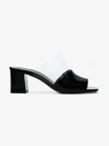 NEOUS NEOUS BLACK VANILLA 55 PATENT LEATHER PVC MULES,98VANILLABLACK12474188