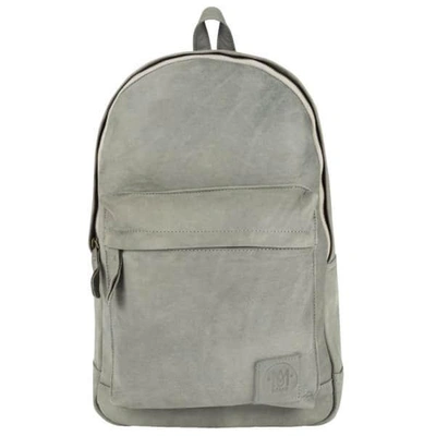 Mahi Leather Leather Classic Backpack Rucksack In Vintage Grey