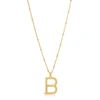EDGE OF EMBER B Initial Necklace