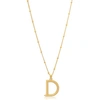 EDGE OF EMBER D Initial Necklace