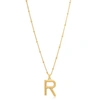 EDGE OF EMBER R Initial Necklace