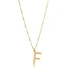 EDGE OF EMBER F Initial Necklace