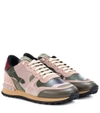 VALENTINO GARAVANI Valentino Garavani Rockrunner camouflage sneakers,P00300817