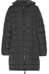 DUVETICA WOMAN ACE QUILTED SHELL HOODED DOWN COAT BLACK,US 2526016084037240