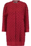 VALENTINO Guipure lace and twill coat,US 4772211933198721
