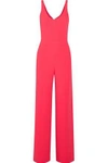NARCISO RODRIGUEZ WOMAN CUTOUT CREPE JUMPSUIT RED,US 4772211933208885