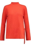 DUFFY WOMAN BELTED CUTOUT CASHMERE SWEATER RED,US 4772211933327044