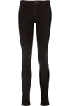 ALICE AND OLIVIA WOMAN ANGIE STRETCH-SUEDE SKINNY trousers BLACK,US 1071994537514231