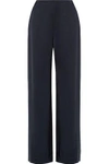 ZIMMERMANN WOMAN ADORN SATIN WIDE-LEG trousers MIDNIGHT BLUE,US 2526016082576149