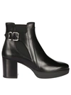 TOD'S TOD`S BUCKLED ANKLE BOOTS,9801766