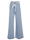 OFF-WHITE OFF-WHITE FLARED DRAWSTRING JEANS,9801534