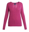 POLO RALPH LAUREN TWIST KNIT WOOL CASHMERE SWEATER,9848775