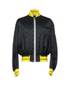 Haider Ackermann Black Jacquard Check Bomber Jacket