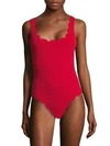 MARYSIA Palm Springs One-Piece Scalloped Maillot