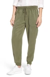 VINCE CAMUTO TWILL JOGGER PANTS,90993316