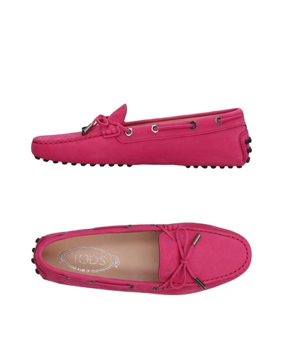 Tod's Loafers In Fuchsia