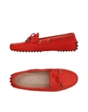 Tod's Loafers In Orange